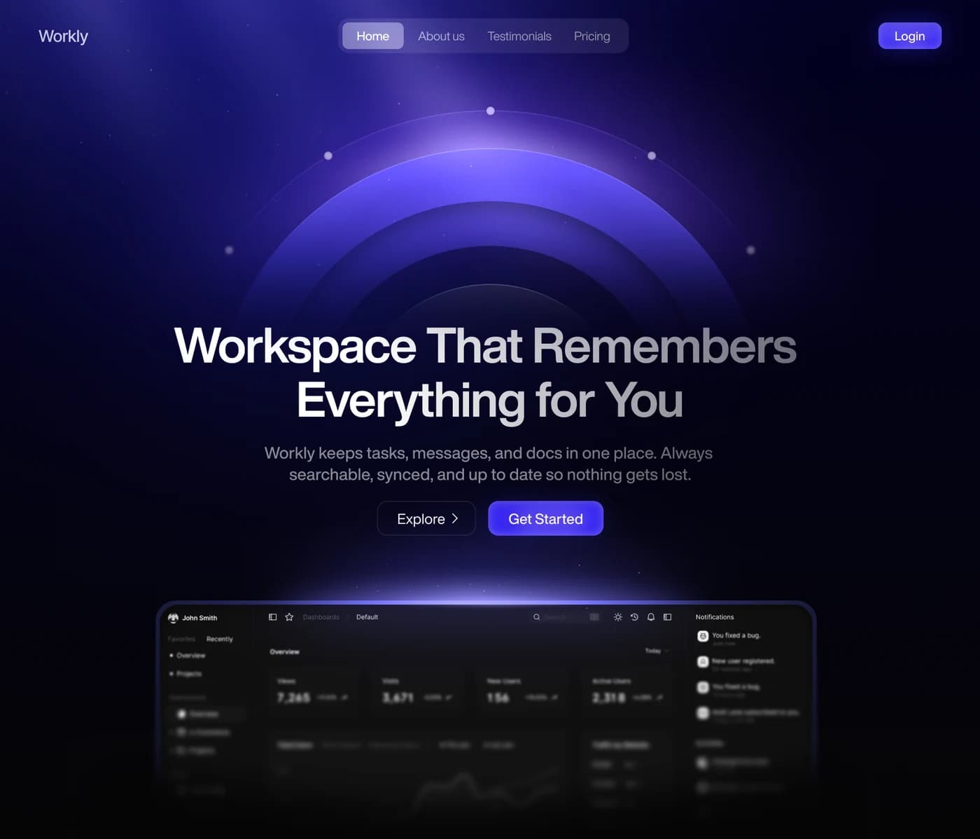 The same landing page, designed and built
